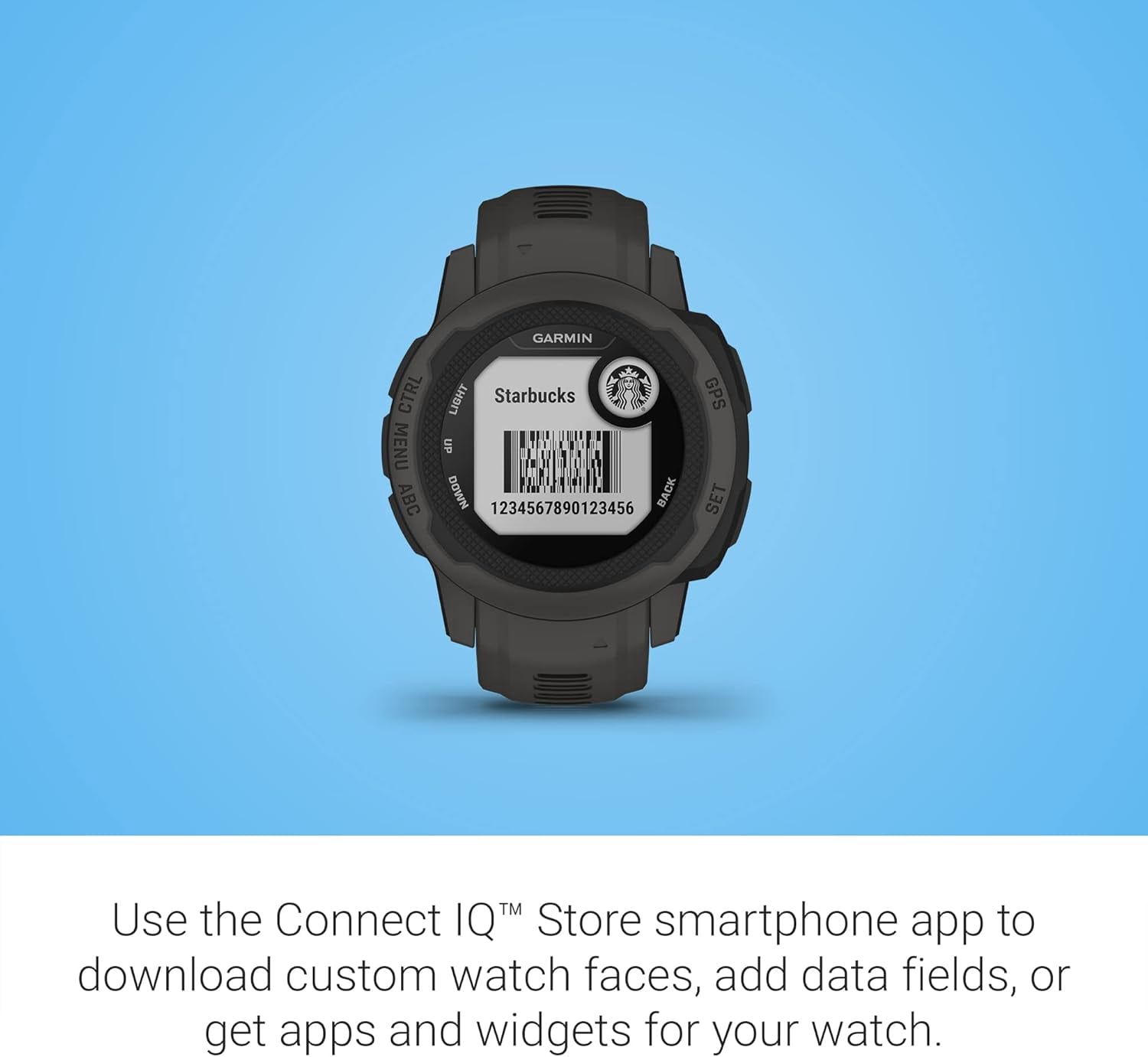 Garmin Instinct 2S, Smaller-Sized GPS Outdoor Watch, Multi-GNSS Support, Trackback Routing, Graphite