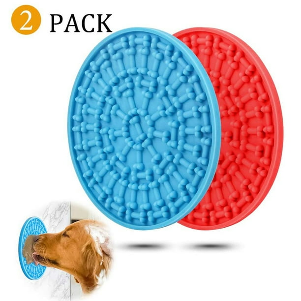 Meidong Dog Lick Pad, Dog Slow Feeder Mat for Food Licking