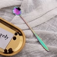 thumbnail image 5 of 8Pcs Flower Spoon Set, 2 Different Size Colorful Stainless Steel Teaspoons Rainbow Coffee Stirring Spoon, 5 of 10