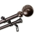thumbnail image 4 of InStyleDesign  Desmond Adjustable Double Curtain Rod satin nickel 28-48 Inch, 4 of 5