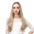 thumbnail image 2 of Línea de pesca de las mujeres europeas y americanas, cortina de pelo de onda grande, pieza de extensión de cabello rizado, color degradado multicolor, pieza de cabello de seda mate de alta temperatur JAMW Sencillez, 2 of 5