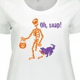 thumbnail image 4 of Inktastic Oh, Snap Skeleton Women's Plus Size T-Shirt, 4 of 5