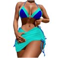 thumbnail image 2 of Augper Women's Sexy Swimsuit Three-Piece Bikini Split Bikini Swimsuit, 2 of 5