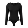 thumbnail image 4 of New Long Sleeved Yoga Clothes Jumpsuit Women's Tight Abdomen Briefs Corset Bottoming Shirt Women Casual Shirts T Neck Tops for Women Woman's Shirts Women T Shirt Long Sleeve Small Tops Womens Tee, 4 of 7