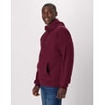 thumbnail image 3 of Hanes Ultimate Men's Heavyweight Fleece Hoodie Maroon S, 3 of 5