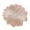 Rose Gold, variant on Metallic Round Placemats 14.96", Pressed Lotus Flower Design, Washable & Non- - Great for Dinner, Holiday, Wedding Decor & Party Table Settings,Silver - 38cm