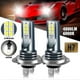 thumbnail image 2 of H7 Led Headlight Bulbs High And Low Beam 220w 60000lm Super Bright 6000k White 4pcs - Pj, 2 of 4
