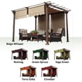 thumbnail image 4 of Garden Winds Universal Designer Replacement Pergola Shade Canopy Top Cover Only - Cinnabar - Metal Structure Not Included, 4 of 4