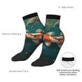 thumbnail image 6 of Pofeuu Koi Pond Lilies Print 30cm Socks, Adult Running Hiking Socks for Youth and Adult, 6 of 7