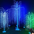 thumbnail image 3 of Inteprter Atmósfera de luz de árbol de flor de cerezo de PVC con decoración LED que cuida los ojos Luz decorativa que cuida los ojos plateada Type3 NO3, 3 of 6