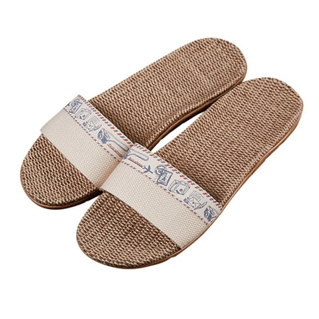 

Slippers For Fashion Ladies Women Breathable Bohemia Beach Slip On Shoes Flats Casual Sandals Bee Slippers Women Soft House Slippers for Women Sliders Slippers for Women Slippers with Soles for Women
