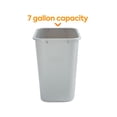 thumbnail image 2 of COASTWIDE Indoor Trash Can w/out Lid Gray Soft Plastic 7 Gal CW56431, 2 of 4