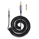 thumbnail image 1 of Cable de audio en espiral Weishan compatible con Bose QC45 negro, 1 of 7