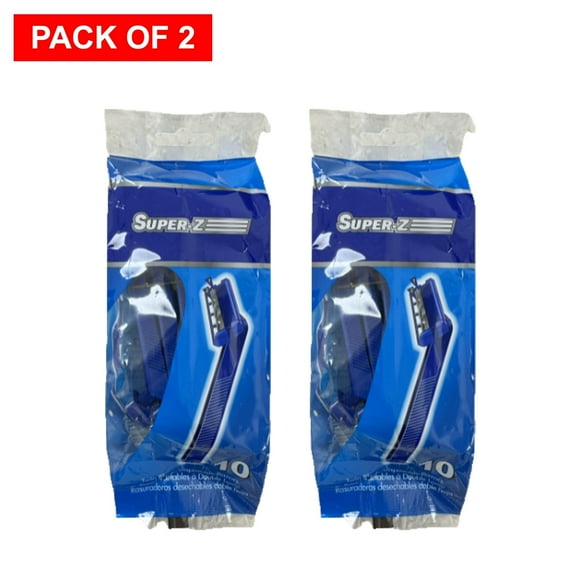 Super Z Twin Blade 10ct Blue Handle (Pack of 2) $10.99 ea.