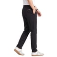 thumbnail image 2 of MEILIHUA Men's Regular Fit Casual Work Pants, Stretch Dress Pants with Flex Waist, Flat Front Golf Trousers for Spring Summer, 2 of 9