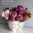 thumbnail image 2 of Fuwaxung Fall Decorations for Home Autumn Peony 13 European-Style Wrapped Peony Bouquet Wedding Home Floral Imitation Flower Peony Flower, 2 of 6