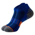 thumbnail image 5 of Helii Men's Low Cut Athletic Ankle Socks – Breathable Mesh Basketball Socks with Moisture Wicking, Reinforced Heel Toe & Arch Support Sports Training Socks Blue,One Size, 5 of 5