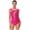 Hot Pink, variant on Gymnastics Leotard for Women Rhinestones Ballet Leotards Mesh Patchwork Figure Skating Bodysuit Purple L