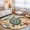 Beige, variant on Coastal Slippers Washable Area Rug 2 x 3 ft Beach Starfish Shell Conch Nautical Ocean Soft Non Slip Rugs Stain Repellent Indoor Felt Carpet for Living Dining Room Bedroom Home Office