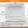 thumbnail image 6 of Air Fryer Basket Replacement for Nuwave Bravo XL Air Fryer Toaster Convection Oven, 11.7*9.7'' Non-stick Mesh Air Fryer Stainless Steel Basket Wire Rack Accessories Parts, Dishwasher Safe, 6 of 7