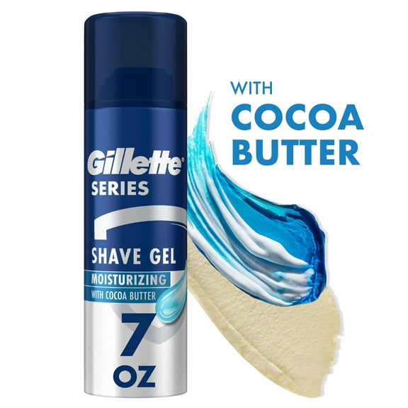 Gillette Series Moisturizing Shave Gel for Men with Cocoa Butter, Classic Scent, 7oz