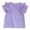 Purple, variant on JFHHQ Kids Crewneck T-Shirts Girls Cap Sleeve Summer Tops Loose Basic Tee Tops Girls Back to School Uniform Polo Tees