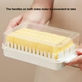thumbnail image 2 of Shoreew Butter Keeper Butter Stick Holder with Transparent Lid Butter Dish for Refrigerator BPA-Free Butter Storage Rack for Cheese Margarine, 2 of 7