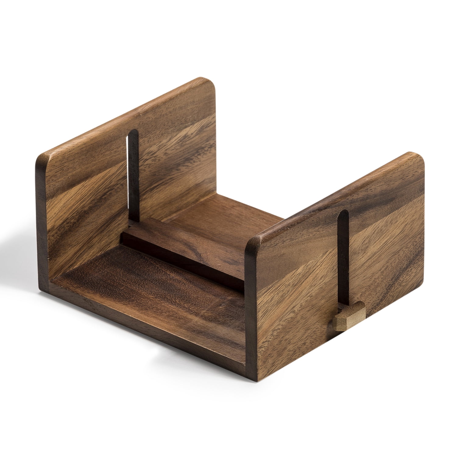 Kalmar Home Solid Acacia Wood Luncheon Napkin Holder