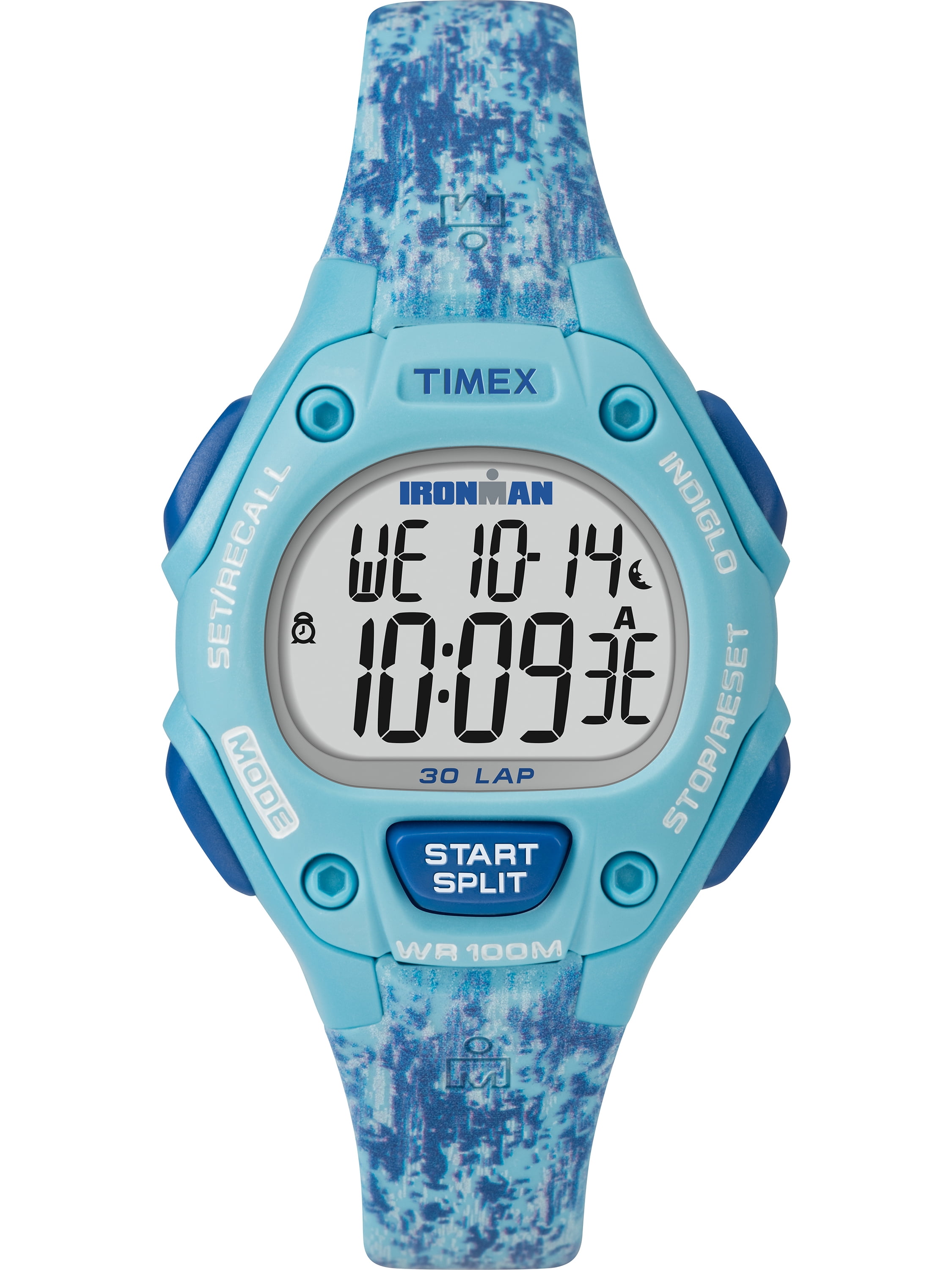 Blue timex top ironman watch