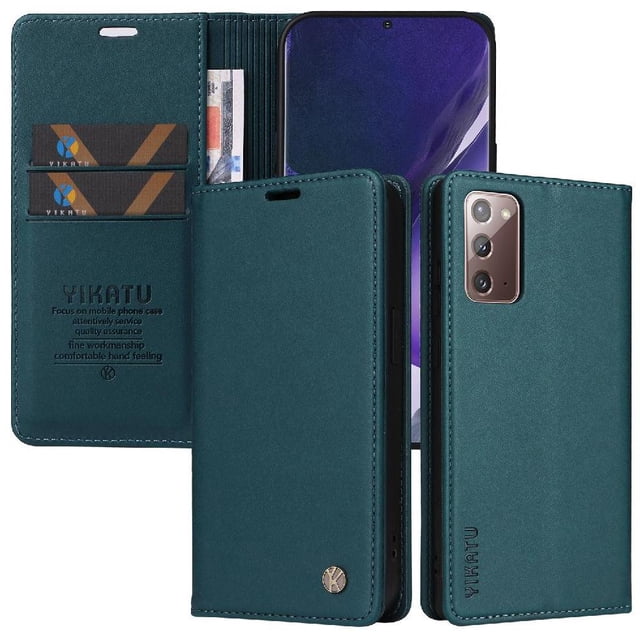 Funda para Samsung Galaxy Note 20 Estuche de Cuero PU Tipo Cartera con Ranuras para Tarjetas y Cierre Magnético