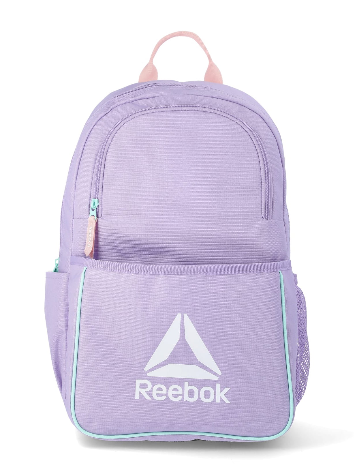 Reebok Girls' Riley 17" Laptop Backpack with Lunch Box Set, 2-Piece, Lavender