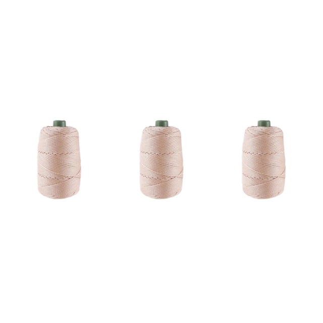 relayinert Breathable Thread For DIY Projects Wide Application And Soft Texture Exquisite Craft Crochet Yarn 03 Khaki White 3Set