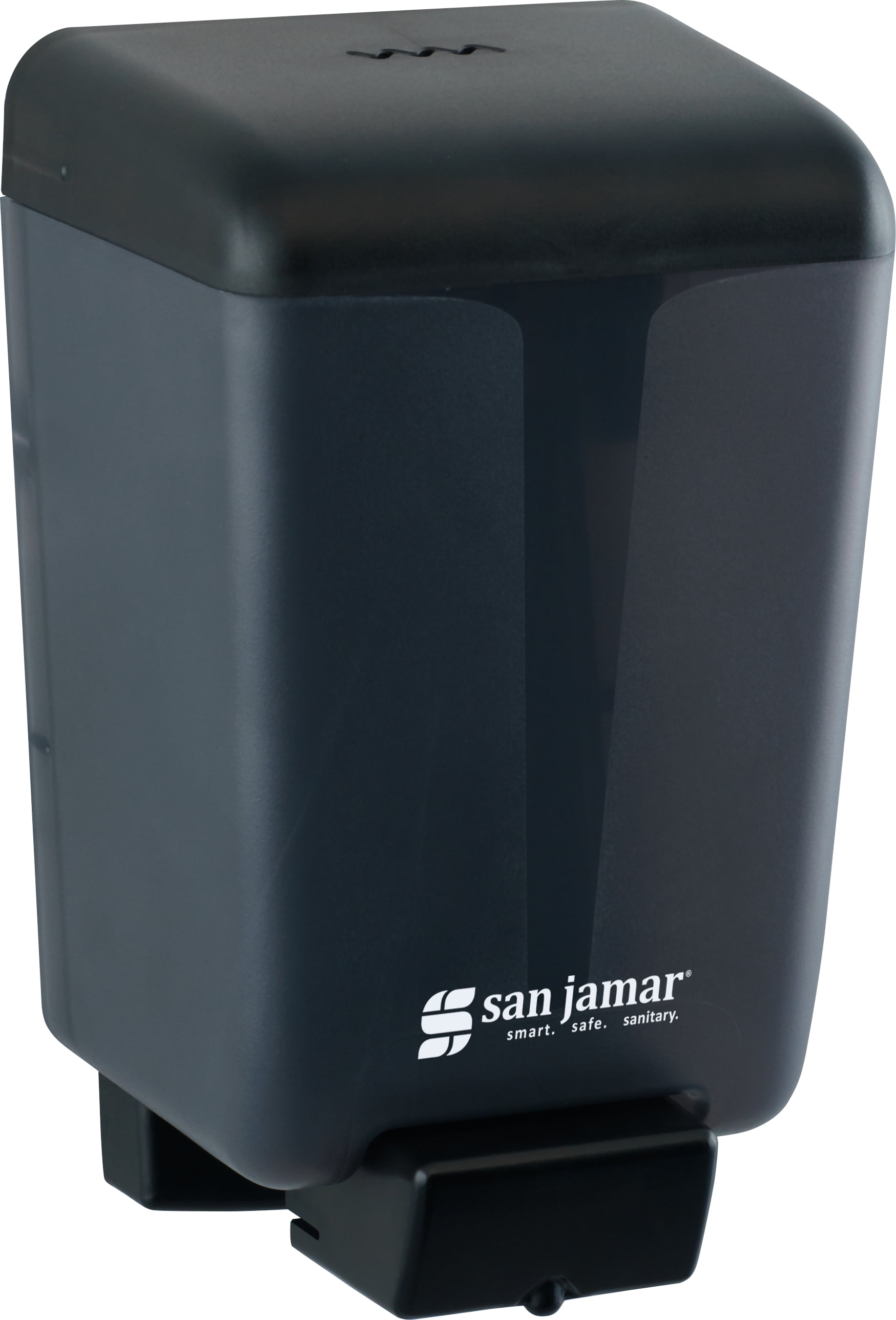 San Jamar Classic Manual Liquid Soap or Lotion Dispenser, 46 oz, Black Pearl