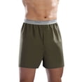 thumbnail image 3 of Fruit of the Loom Men's Exposed Waistband Woven Boxers, Extended Sizes, 5 Pack, 3 of 3