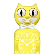 Spring Daffodil Kit Cat Clock 15.5 Yellow Full Size Kit-Cat Klock with Moving Eyes and Tail Retro Style