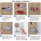 thumbnail image 5 of 2 protectores para puerta de armario montados en el lado de aluminio (plateado) + 2 láminas autoadhesivas de 3 m Ormromra FLD-4752, 5 of 7