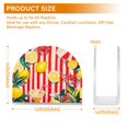 thumbnail image 4 of Yayeee Napkin Holder for Table Set of 2 Kitchen Paper Tissue Organization, Red Striped Lemon, 4 of 8
