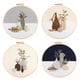 thumbnail image 1 of Kit de con patrones de flores Kits de con ropa de , aros de , agujas instrucciones, 1 of 6