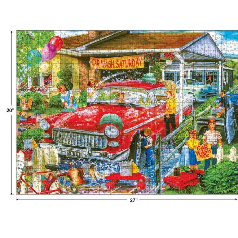 Cra-Z-Art Kodak 1000-Piece Car Wash Saturday Jigsaw Puzzle