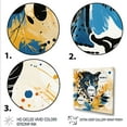 thumbnail image 3 of Designart "Leopard Collage in Yellow and Blue IV" Animals Framed Wall Art Decor - Modern Yellow Leopard/Cheetah Entryway Framed Wall Art Print, 3 of 6