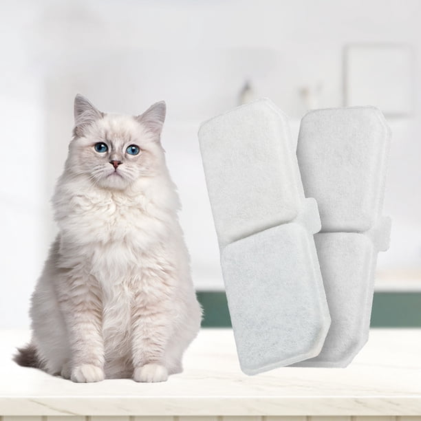 Filtro De Algodón Dispensador de agua para mascotas Elemento de filtro Filtro de carbón activado Herramienta de algodón (5 uds) Wdftyju Libre de BPA