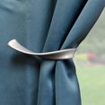 thumbnail image 2 of Sashay Metal Curtain Holdback Set of 2, Brushed Nickel, 2 of 3