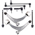 thumbnail image 2 of ECCPP Control Arm Kit 04 05 06 07 08 09 For Chevy For Malibu 05 06 07 08 09 10 For Pontiac G6 07 08 09 For Saturn Aura - Inner Tie Rod Ends Lower Control Arms Outer Tie Rod Ends Front Sway Bar Links, 2 of 3