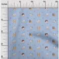 thumbnail image 1 of oneOone Cotton Poplin Fabric Grass & Puppies Dog Decor Fabric Printed BTY 42 Inch Wide, 1 of 4