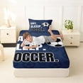 thumbnail image 4 of Erosebridal Football Boys Twin Sheet Sets,Soccer Ball Games Bedding For Boys Tees 3 Pieces, 4 of 6