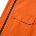 thumbnail image 4 of Kalauyu Mens Hood Windproof Rain Jacket Lined Drawstring with Multi Flap Pocket Water Resistant Hiking Daily Spring Fall Outdoor Coat Tops, 4 of 6