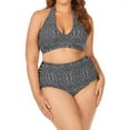 thumbnail image 2 of Women's Raisins Curve C840468 Plus Size Mahina Grace Bay Swim Bottom (Black Ash 18W), 2 of 3