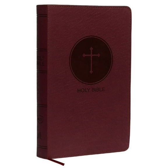 NKJV, Deluxe Gift Bible, Imitation Leather, Burgundy, Red Letter Edition