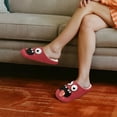 thumbnail image 3 of POLERO Womens Slippers Cartoon Monster Print Closed Toe House Slippers for Women Indooor Men Arch Support Bedroom Shoes, Size 10.5-11.5, 3 of 7