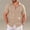 Khaki, variant on COSFO Casual Button-Down Shirts for Men Summer Brown Short Sleeve Shirt Beach Collared Loose Fit Men's Shirts Xl